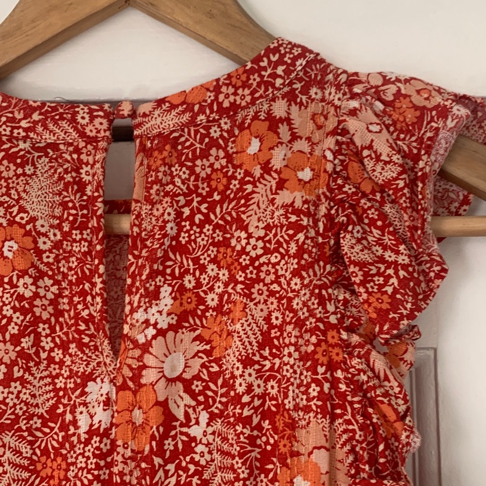 Universal Thread Red Floral Maxi Dress - Picture 8 of 10